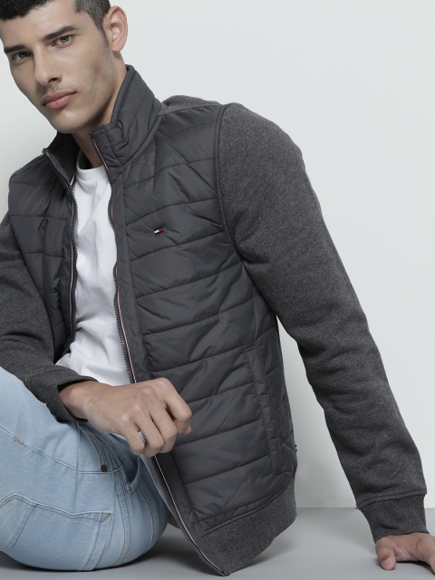 

Tommy Hilfiger Men Grey Bomber Jacket