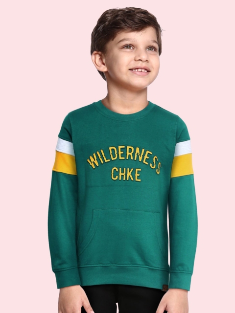 

Cherokee Boys Olive Green Printed Sweatshirt