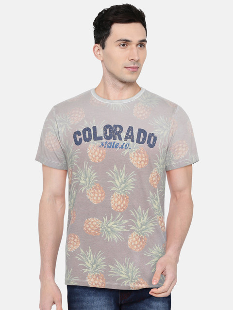 

Jack & Jones Grey Printed T-shirt