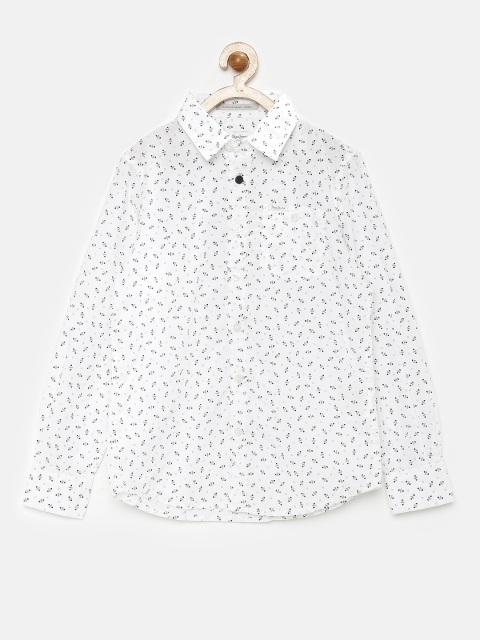 

Pepe Jeans Boys White Printed Casual Shirt