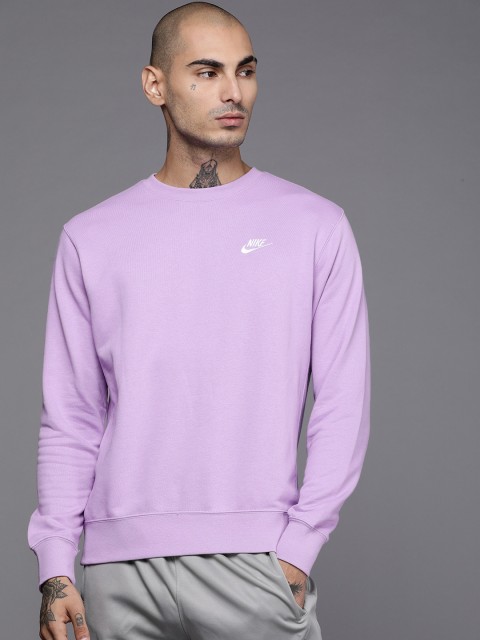 

Nike Men Purple & White Printed Sweatshirt
