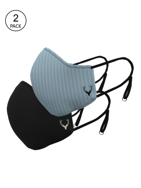 

Allen Solly Women Pack Of 2 3-Ply Reusable Pure Cotton Protective Outdoor Masks, Black