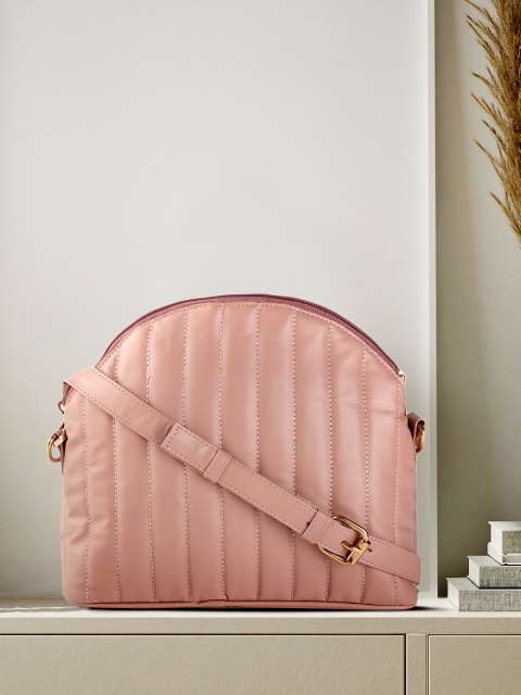 

DressBerry Dusty Pink Quilted Sling Bag