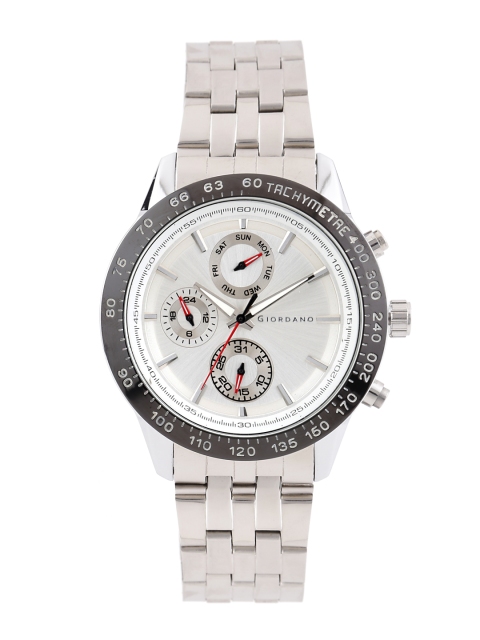 

GIORDANO Men Silver-Toned Dial Watch F6102-22