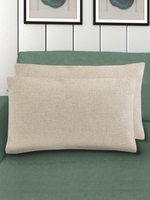 

Home Centre Beige Set of 2 Rectangle Cushion Covers