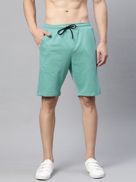 

Kook N Keech Men Blue Pure Cotton Mid-Rise Regular Shorts