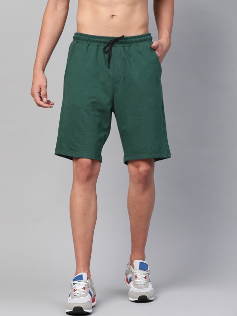 

Kook N Keech Men Green Mid-Rise Regular Shorts