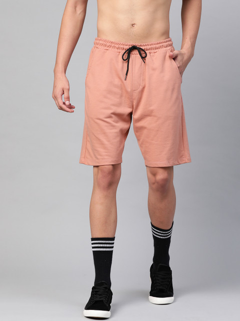

Kook N Keech Men Peach Coloured Mid-Rise Regular Shorts