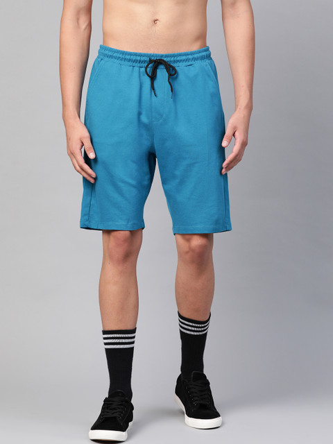 

Kook N Keech Men Blue Mid-Rise Regular Shorts