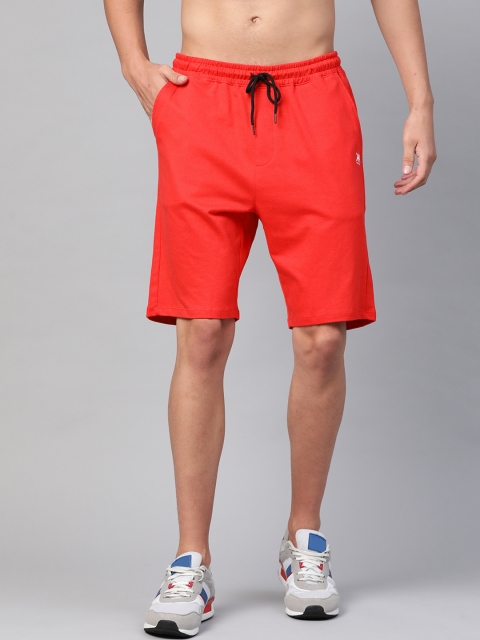 

Kook N Keech Men Red Solid Mid-Rise Regular Shorts