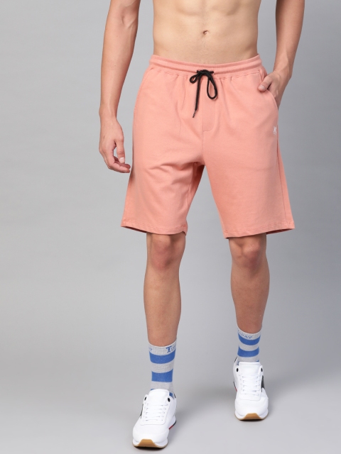 

Kook N Keech Men Peach-Coloured Mid-Rise Regular Shorts