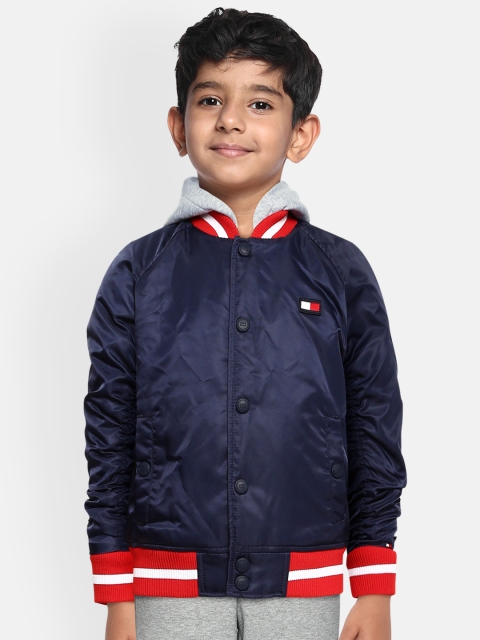 

Tommy Hilfiger Boys Navy Blue Hooded Padded Jacket
