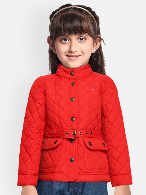 

Tommy Hilfiger Girls Red Quilted Barn Jacket