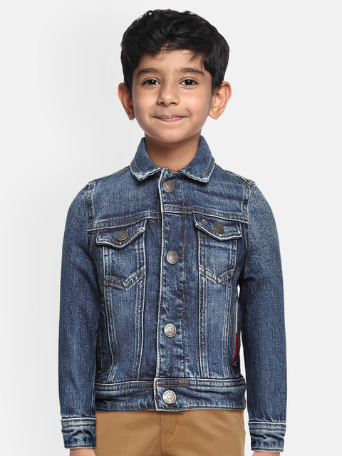

Tommy Hilfiger Boys Blue Pure Cotton Trucker Denim Jacket
