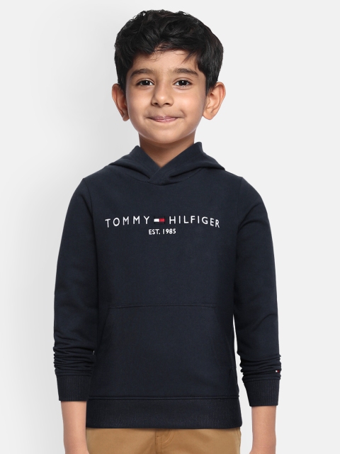 

Tommy Hilfiger Boys Navy Blue Hooded Sweatshirt