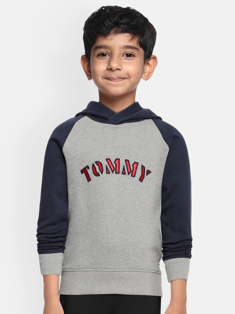 

Tommy Hilfiger Boys Grey Hooded Sweatshirt