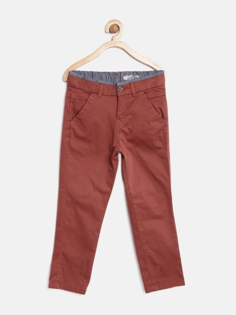 

Palm Tree by Gini & Jony Boys Rust Brown Chino Trousers