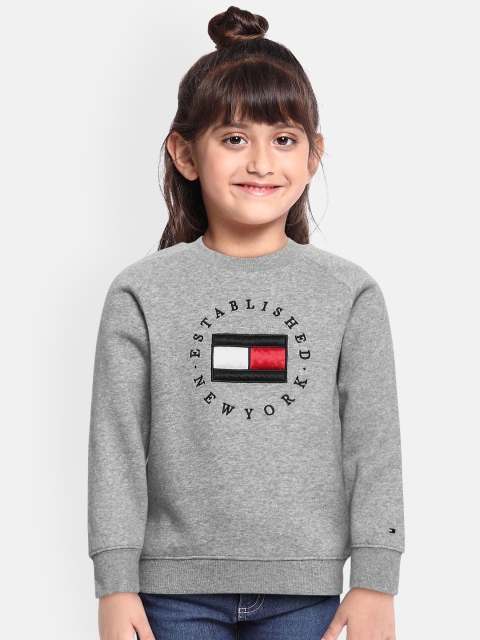 

Tommy Hilfiger Girls Grey Printed Sweatshirt