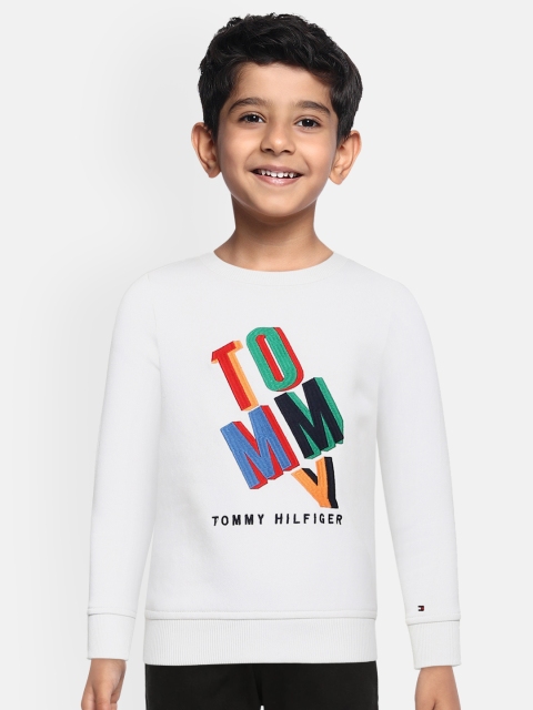 

Tommy Hilfiger Boys White Printed Sweatshirt