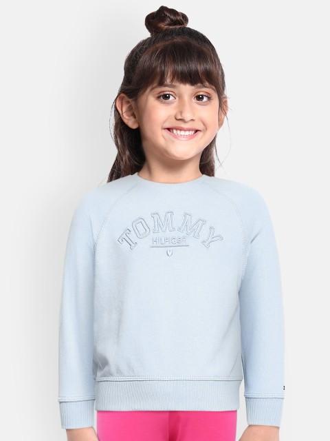 

Tommy Hilfiger Girls Blue Pure Cotton Sweatshirt