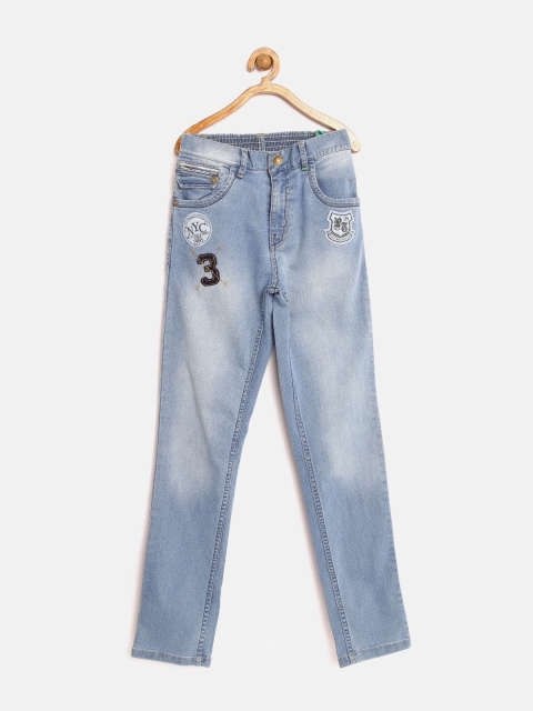 

Palm Tree by Gini & Jony Boys Blue Washed Stretchable Jeans