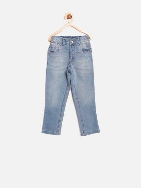

Palm Tree by Gini & Jony Girls Blue Stretchable Jeans