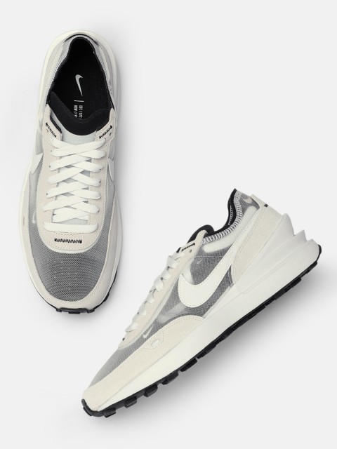

Nike Men White WAFFLE ONE Leather Sneakers