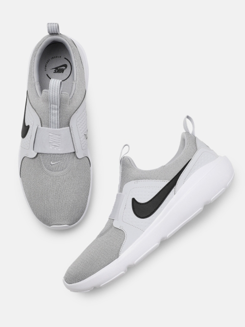 

Nike Men GreY & Black AD COMFORT Slip-On Sneakers