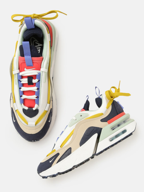 

Nike Women White Red Colourblocked AIR MAX FURYOSA Sneakers