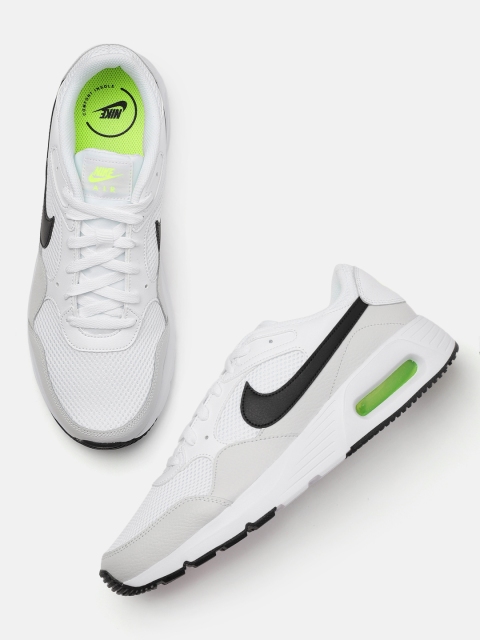 

Nike Men White & Black AIR MAX SC Sneakers