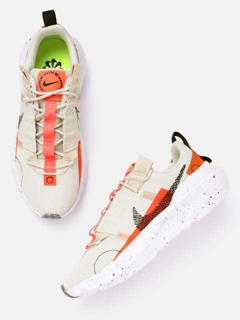 

Nike Women Beige & Coral Pink Crater Impact Woven Design Sneakers