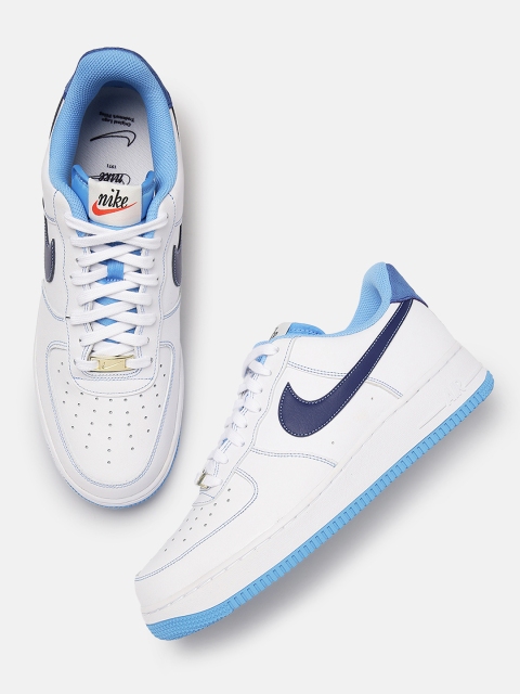 

Nike Men White AIR FORCE 1 07 Leather Sneakers