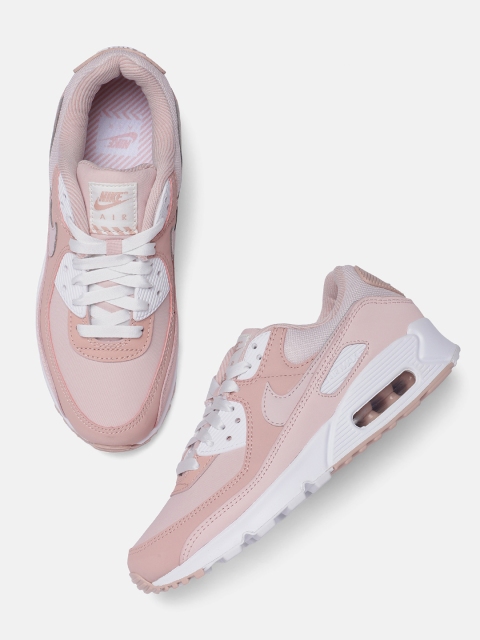 

Nike Women Pink Air Max 90 Leather excluding Trims Sneakers