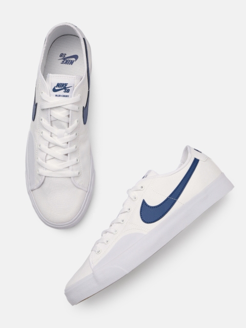 

Nike Unisex White SB BLZR COURT Skateboarding Shoes