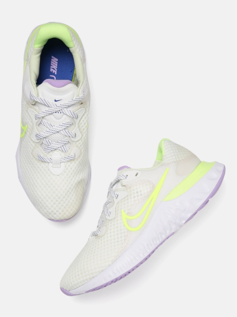 

Nike Women White NIKE RENEW RUN 2 Running Shoes