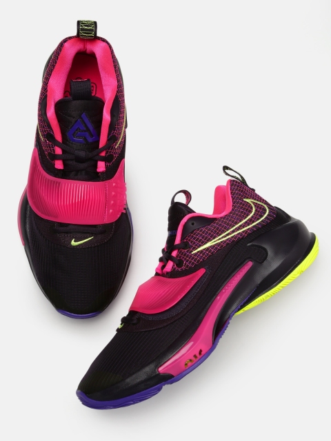 

Nike Unisex Black & Pink Zoom Freak 3 Basketball Shoes