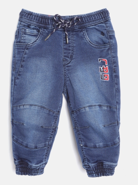 

Gini and Jony Boys Navy Blue Faded Joggers