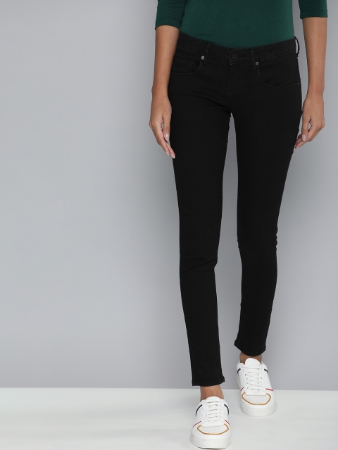 

HERE&NOW Women Black Super Skinny Fit Stretchable Jeans