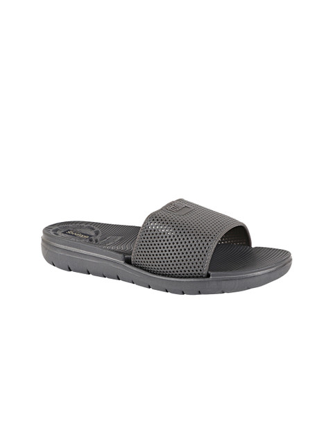 

Shoetopia Women Grey Textured Sliders