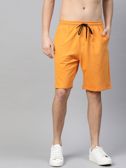 

Kook N Keech Men Orange Solid Mid-Rise Regular Shorts