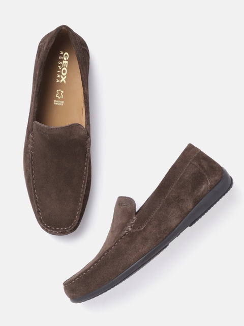 

Geox Men Coffee Brown Leather Loafers