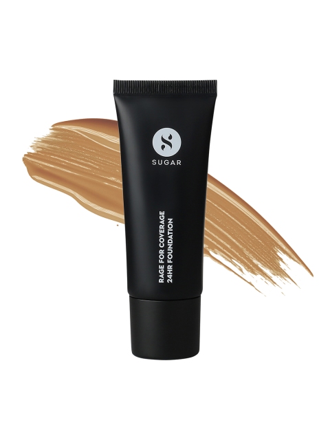 

SUGAR Rage For Coverage Tan Yellow Undertone 24Hr Foundation 52 Corretto 25ml, Beige