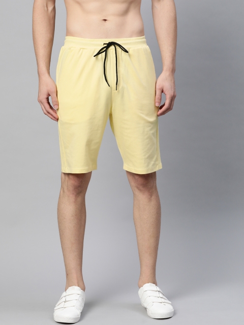 

Kook N Keech Men Yellow Mid-Rise Cotton Regular Shorts