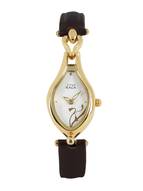 

Titan Raga Women Silver-Toned Dial Watch NH2457YL01