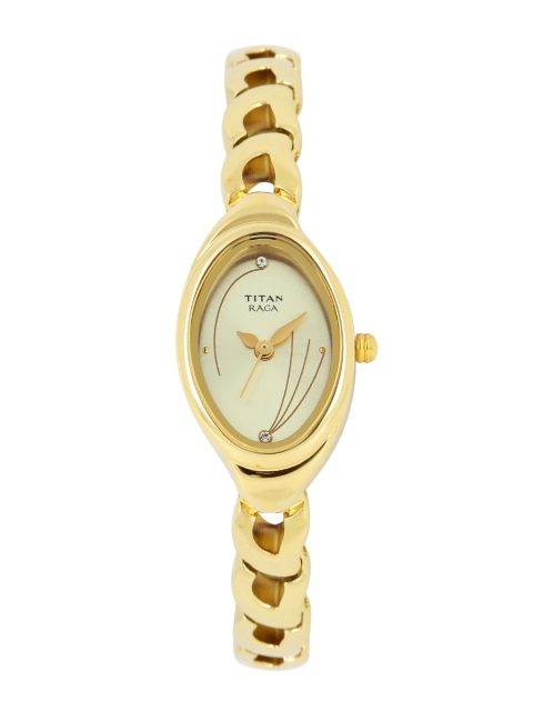 

Titan Raga Women Gold-Toned Dial Watch NH2435YM02