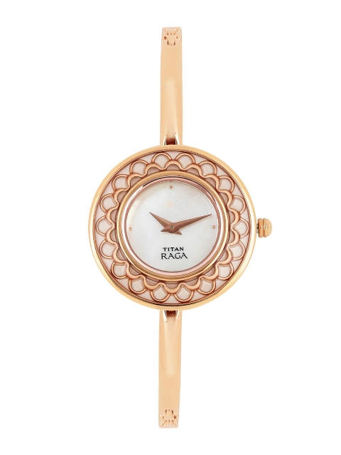 

Titan Raga Women Pearly White Dial Watch NH2530WM01