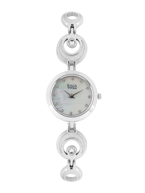 

Titan Raga Women Pearly White Dial Watch NH2540SM03