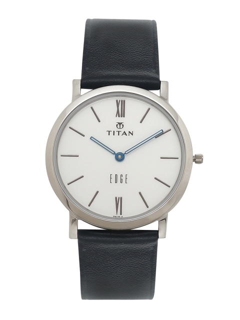 

Titan Men White & Blue Analogue Watch