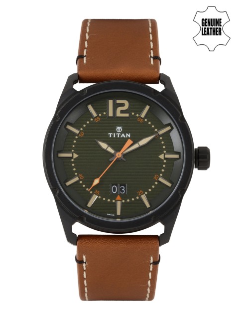 

Titan Men Black Dial Watch 1675NL01