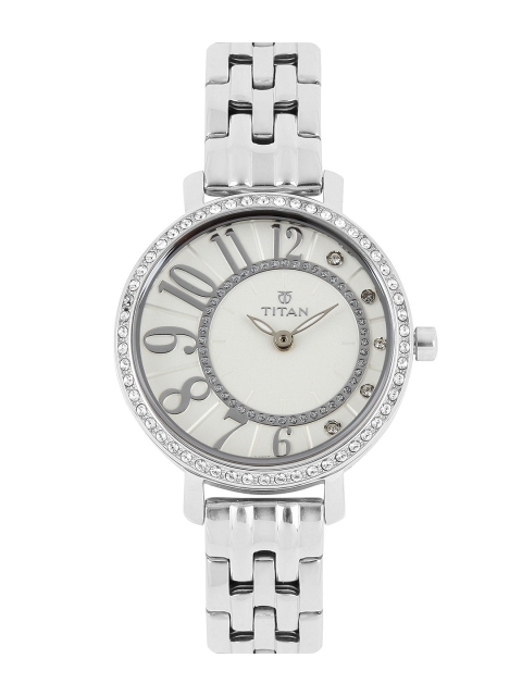 

Titan Women White Swarovski Analogue Watch 95041SM01J
